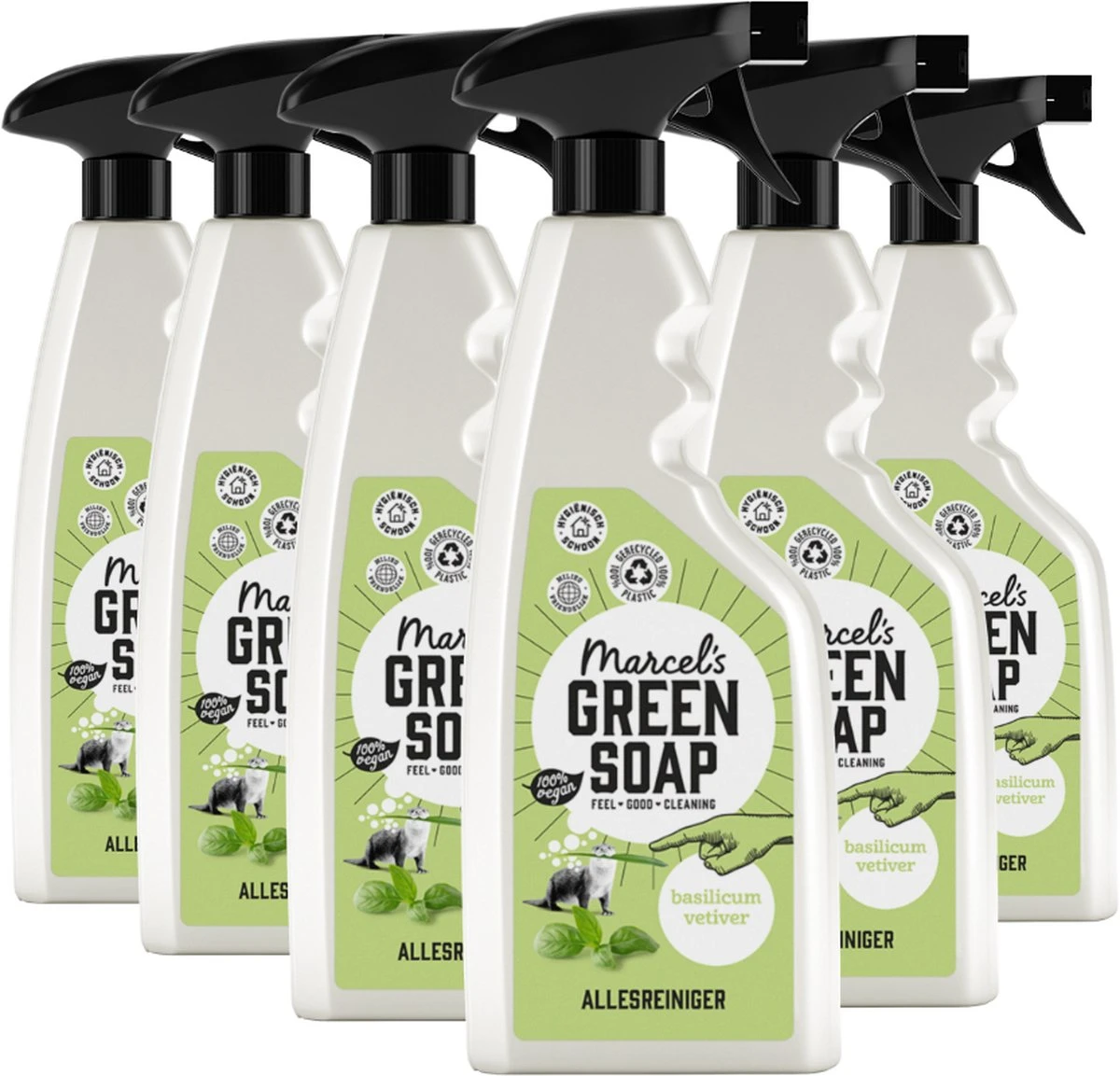 Marcel's Green Soap Allesreiniger Spray Basilicum & Vertivert gras - 6 x 500 ml Marcel's Green Soap Allesreiniger Spray Basilicum & Vertivert Gras - 6 X 500 Ml -Huishoudelijke Artikelen Winkel 1200x1153 4