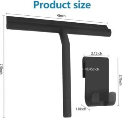 BOTC Douchewisser - Raamwisser - Silicone - 21cm X 16cm - Badkamer Accessoires -Zwart -Huishoudelijke Artikelen Winkel 1200x1161 20