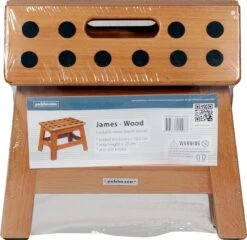 PUHLMANN - Inklapbare Kruk, JAMES, Hout, 23 Cm Hoog, Max 150 Kilo -Huishoudelijke Artikelen Winkel 1200x1164 6