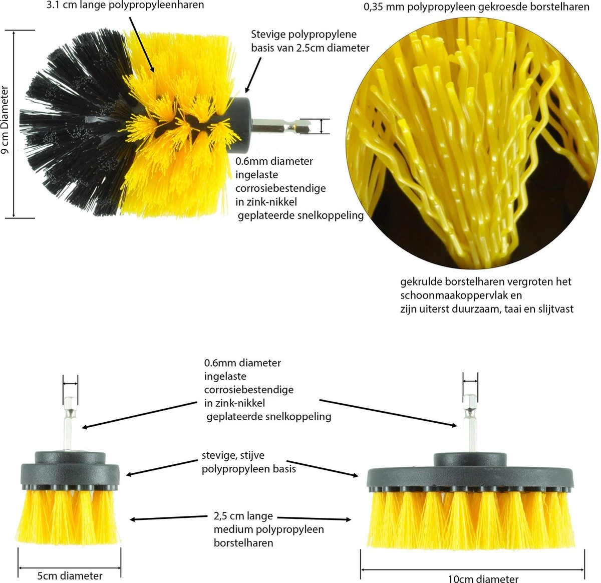Kibani 3 delige borstelset voor boormachine - schrobborstel - Polypropyleen - borstel boormachine - schuurborstel - automatische reiniging - Reinigingsborstels Voor Boormachine - schoonmaakborstel Merkloos Kibani 3 Delige Borstelset Voor Boormachine - Schrobborstel - Polypropyleen - Borstel Boormachine - Schuurborstel - Automatische Reiniging - Reinigingsborstels Voor Boormachine - Schoonmaakborstel -Huishoudelijke Artikelen Winkel 1200x1164 7