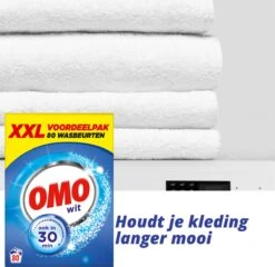Omo Wit XXL Waspoeder 80 Wasbeurten -Huishoudelijke Artikelen Winkel 1200x1165