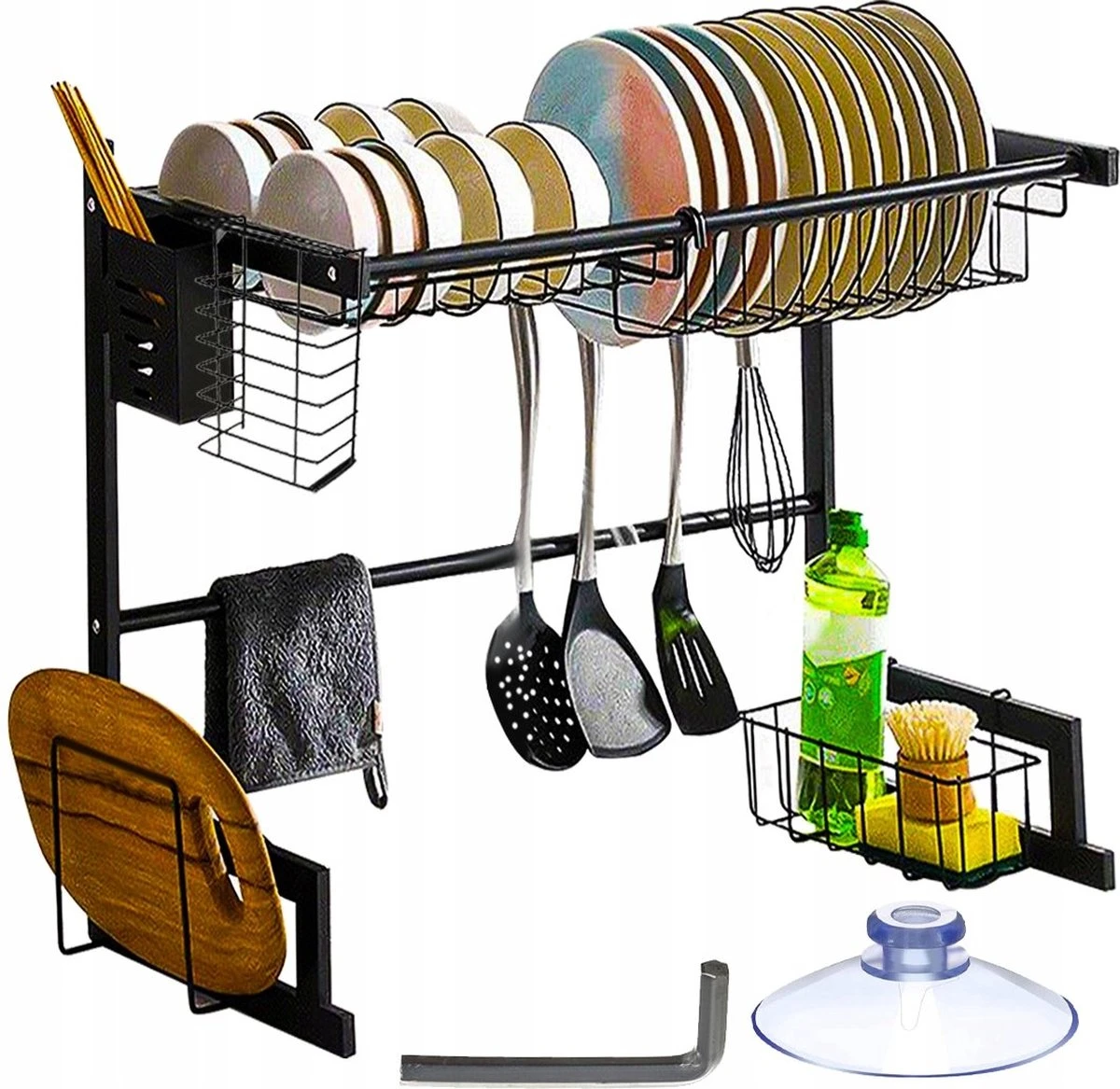 Afdruiprek droger Zwart voor bestek boven de gootsteen 65 cm x 29 cm x 52 cm Afdruiprek Droger Zwart Voor Bestek Boven De Gootsteen 65 Cm X 29 Cm X 52 Cm -Huishoudelijke Artikelen Winkel 1200x1167 4