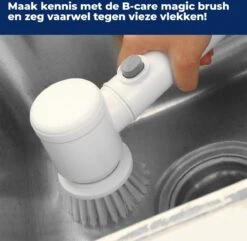 B-care Magic Brush - Elektrische Multifunctionele Schoonmaakborstel - 7 Opzetstukken - Wasborstel - Poetsmachine - Schrobborstel - Handborstel - Werkborstel - Schrobber - Boorborstel - Reinigingsborstel -Huishoudelijke Artikelen Winkel 1200x1170 6