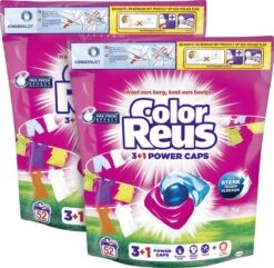Color Reus Power Caps Wascapsules - Wasmiddel Capsules - Voordeelverpakking - 2x52 Wasbeurten 2 Color Reus Power Caps Wascapsules - Wasmiddel Capsules - Voordeelverpakking - 2x52 Wasbeurten -Huishoudelijke Artikelen Winkel 1200x1173