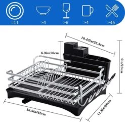 Doogo® Afdruiprek Met Bestekkorf En Lekbak Voor Keukenborden En Bestek Afdruiprek Met Draaibare Uitloop 3 Doogo® Afdruiprek Met Bestekkorf En Lekbak Voor Keukenborden En Bestek Afdruiprek Met Draaibare Uitloop -Huishoudelijke Artikelen Winkel 1200x1173 3