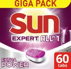 SUN® Sun Expert All-in 1 Vaatwastabletten - 60 Tabletten - Voordeelverpakking 2 SUN® Sun Expert All-in 1 Vaatwastabletten - 60 Tabletten - Voordeelverpakking -Huishoudelijke Artikelen Winkel 1200x1174 2