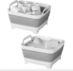 Opvouwbare Wasbak 18L - Met Stop - Afwasbak - Afwasteil - 30x30x20 Cm -Huishoudelijke Artikelen Winkel 1200x1175 6