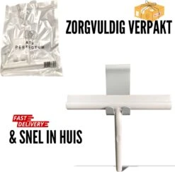 ATV PERFECTUM Douchewisser Wit Met Ophangsysteem - Raamwisser- Trekker Douche - Silicone - 21cm X 16cm - Badkamer Accessoires - Douchewisser -Huishoudelijke Artikelen Winkel 1200x1175 7