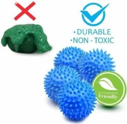 Merkloos Droger Ballen PVC – Herbruikbare Wasdroger Bollen – Snellere Droogtijd – - Wasbollen - 6 Stuks -Huishoudelijke Artikelen Winkel 1200x1176