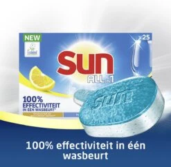 SUN® Sun All-In-1 Citroen Vaatwastabletten - 7 X 24 Tabletten - Voordeelverpakking -Huishoudelijke Artikelen Winkel 1200x1176 3