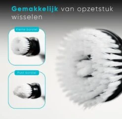 Merkloos Scrubclean Elektrische Schoonmaakborstel-7 In 1 Schrobber Met Steel-2 Standen Poetsmachine-max 130cm-badkamer/keuken/auto +gratis Houder -Huishoudelijke Artikelen Winkel 1200x1178 10