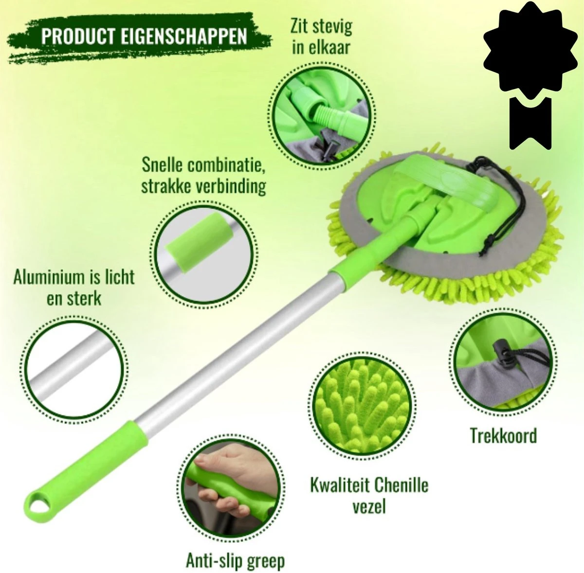 Professionele Telescopische Wasborstel + Tonova Pen - Auto Schoonmaakborstel - Anti Slip - Auto, Caravan & Camper - Uitschuifbaar - Groen Merkloos Professionele Telescopische Wasborstel + Tonova Pen - Auto Schoonmaakborstel - Anti Slip - Auto, Caravan & Camper - Uitschuifbaar - Groen -Huishoudelijke Artikelen Winkel 1200x1178 7