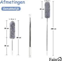 Fain® Plumeau Met Telescoopsteel – Grijs – 80 Tot 280 Cm - Uitschuifbaar – Wasbaar - Flexibel 360° Draaibaar – Duster - Microvezel Ragebol 10 Fain® Plumeau Met Telescoopsteel – Grijs – 80 Tot 280 Cm - Uitschuifbaar – Wasbaar - Flexibel 360° Draaibaar – Duster - Microvezel Ragebol -Huishoudelijke Artikelen Winkel 1200x1182 10