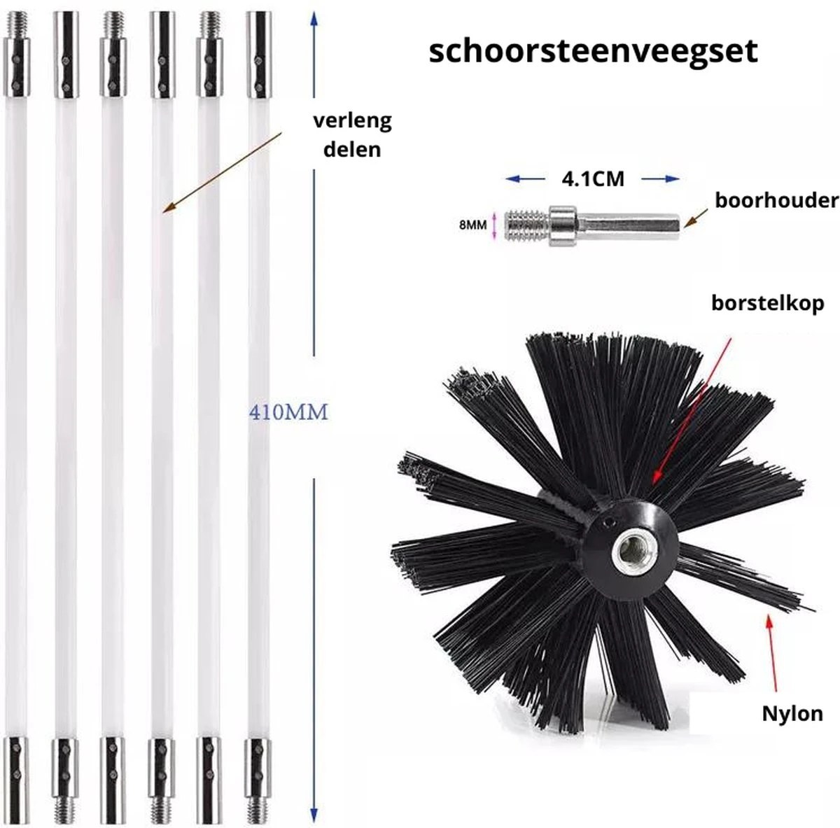 NIRAX Professionele Schoorsteenveegset verstelbaar tot 9 meter – Schoorsteenveger - Veegkit – Schoorsteen borstel - Schoorsteenreiniger - Borstel set - Kachel - Onderhoud NIRAX Professionele Schoorsteenveegset Verstelbaar Tot 9 Meter – Schoorsteenveger - Veegkit – Schoorsteen Borstel - Schoorsteenreiniger - Borstel Set - Kachel - Onderhoud -Huishoudelijke Artikelen Winkel 1200x1183 3