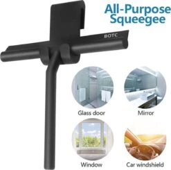 BOTC Douchewisser - Raamwisser - Silicone - 21cm X 16cm - Badkamer Accessoires -Zwart -Huishoudelijke Artikelen Winkel 1200x1189 9