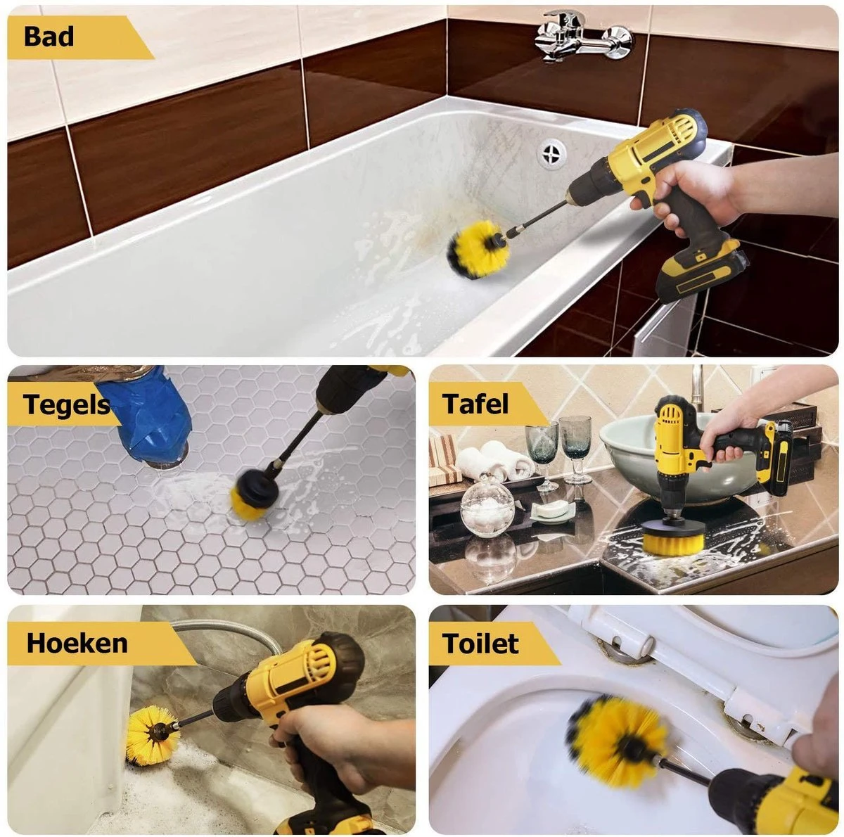 ESSIBLE Schrobborstel - Polypropyleen - borstel boormachine - schrobborstel - schuurborstel - automatische reiniging - 3 delige borstelset voor boormachine ESSIBLE Schrobborstel - Polypropyleen - Borstel Boormachine - Schrobborstel - Schuurborstel - Automatische Reiniging - 3 Delige Borstelset Voor Boormachine -Huishoudelijke Artikelen Winkel 1200x1190 4