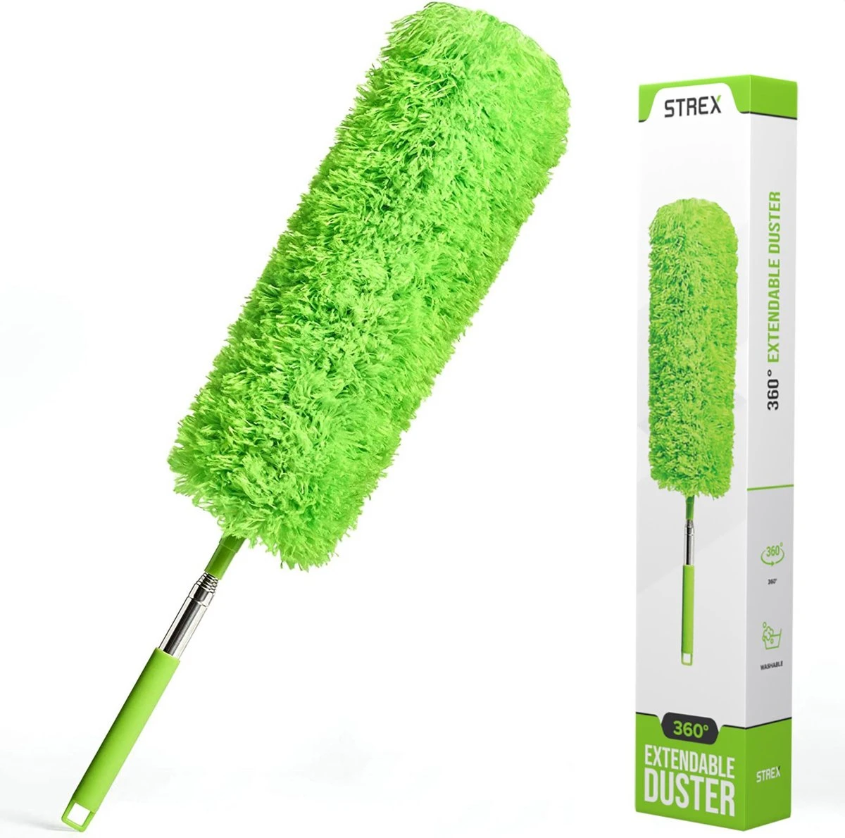 Strex Telescopische Plumeau met Telescoopsteel - 60 tot 140 cm - Uitschuifbaar - Wasbaar - Flexibel 360° Draaibaar - Microvezel Ragebol Strex Telescopische Plumeau Met Telescoopsteel - 60 Tot 140 Cm - Uitschuifbaar - Wasbaar - Flexibel 360° Draaibaar - Microvezel Ragebol -Huishoudelijke Artikelen Winkel 1200x1190 7