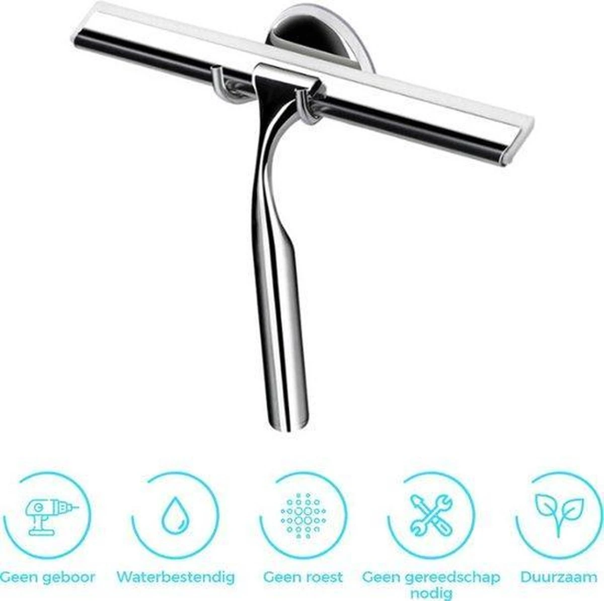 Luxe douchewisser 25 cm - Aluminium - Inclusief ophangsysteem - Trekker - Badkamer accessoires - Raamwisser - Roestvrij staal Merkloos Luxe Douchewisser 25 Cm - Aluminium - Inclusief Ophangsysteem - Trekker - Badkamer Accessoires - Raamwisser - Roestvrij Staal -Huishoudelijke Artikelen Winkel 1200x1193 4