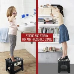 Buxibo - Kruk - Krukje - Keukentrap - Keukentrapje - Opvouwbaar Trapje - Keuken/Badkamer/Schuur Trapje - 29 X 24 X 40cm -Huishoudelijke Artikelen Winkel 1200x1193 8