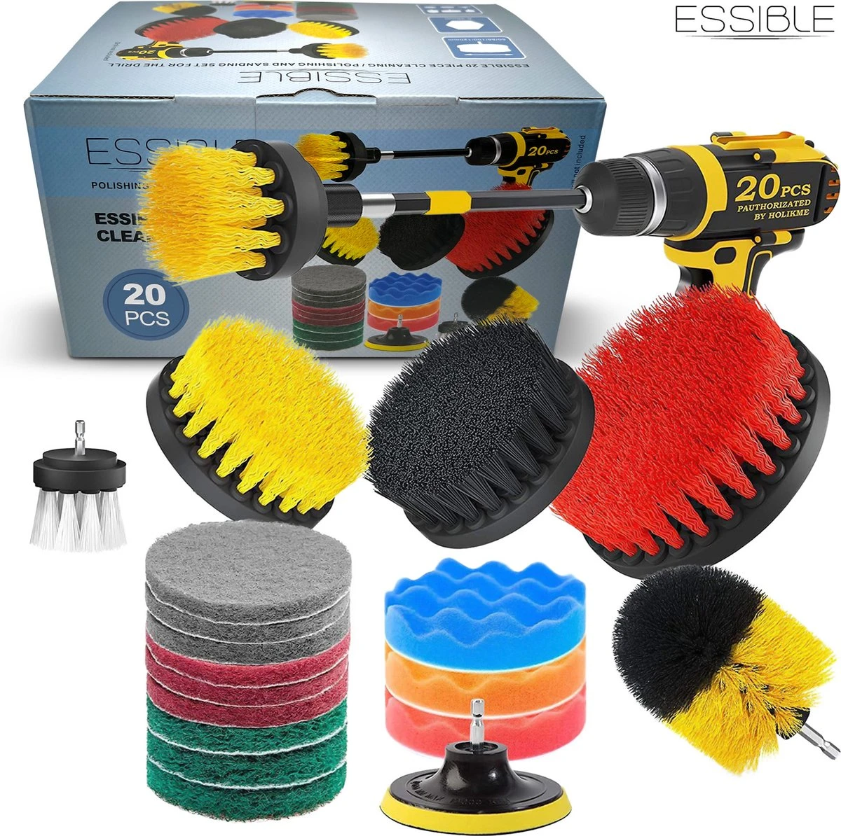 ESSIBLE Borstelboor - Set 20 Stuks - Schrobborstel - Polypropyleen - borstel boormachine - schrobborstel - schuurborstel - automatische reiniging - 20 delige borstelset voor boormachine ESSIBLE Borstelboor - Set 20 Stuks - Schrobborstel - Polypropyleen - Borstel Boormachine - Schrobborstel - Schuurborstel - Automatische Reiniging - 20 Delige Borstelset Voor Boormachine -Huishoudelijke Artikelen Winkel 1200x1194 12