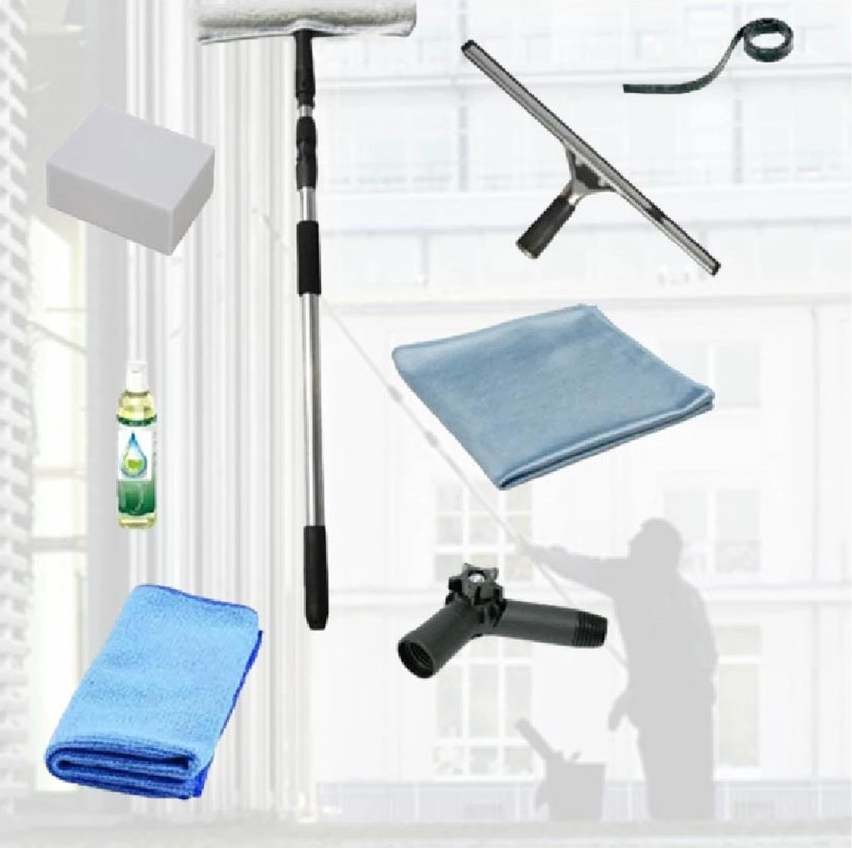 Raamwisser met telescoopsteel 4,5 meter uitschuifbaar ramenwassen professioneel met hoekstuk Raamwisser Met Telescoopsteel 4,5 Meter Uitschuifbaar Ramenwassen Professioneel Met Hoekstuk -Huishoudelijke Artikelen Winkel 1200x1195 9