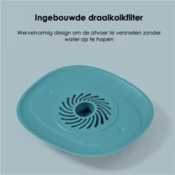 Heuts Goods - Gootsteenzeef - Gootsteenstop - Afvoerzeef - Afvoerstop - Spoelbal - Bad - Douchebak - Keuken - Wasbak - Badkuip - Siliconen - Donkerblauw -Huishoudelijke Artikelen Winkel 1200x1196 10