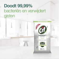 Cif Disinfect & Shine Wipes Doden 99,99% Van De Bacteriën Original Desinfecterende Schoonmaakdoekjes, Van 100% Biologisch Afbreekbaar Textiel 5 X 75 Doekjes 7 Cif Disinfect & Shine Wipes Doden 99,99% Van De Bacteriën Original Desinfecterende Schoonmaakdoekjes, Van 100% Biologisch Afbreekbaar Textiel 5 X 75 Doekjes -Huishoudelijke Artikelen Winkel 1200x1198 80