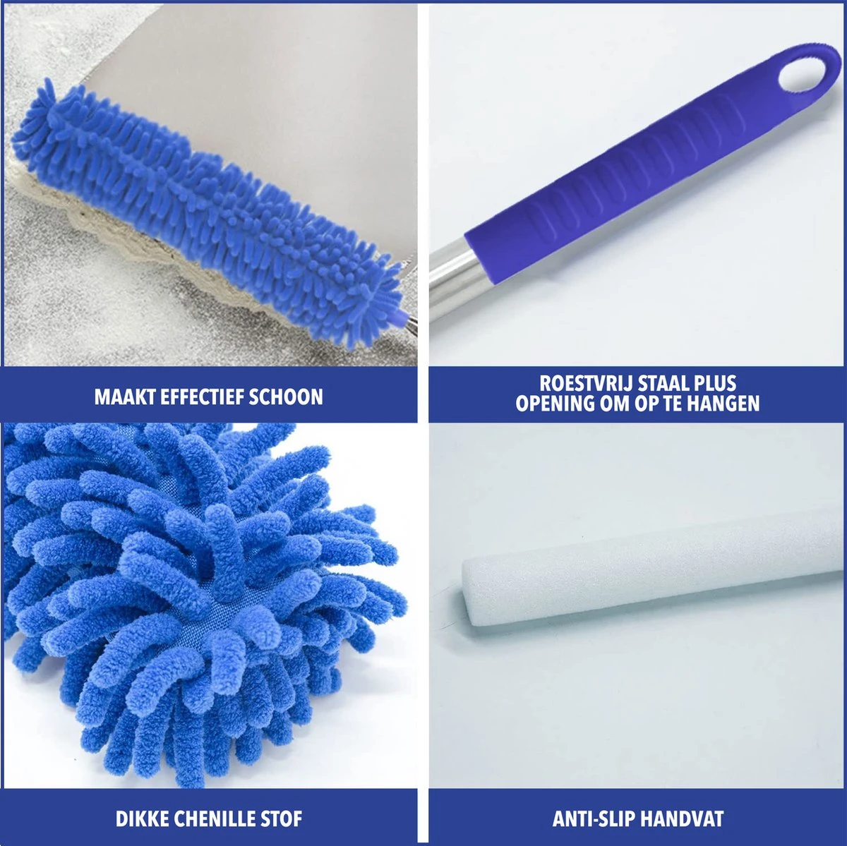 Telescopische Plumeau – Uitschuifbaar – Microvezel – Set van 3 Opzetstukken – Stoffer – Ragebol Telescopische Plumeau – Uitschuifbaar – Microvezel – Set Van 3 Opzetstukken – Stoffer – Ragebol -Huishoudelijke Artikelen Winkel 1200x1199 30