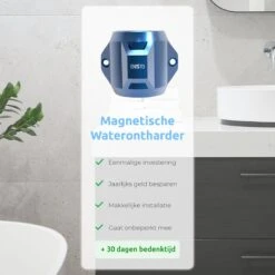 ENISTO® Magnetische Waterontharder Medium – Waterontharder Magneet – Douchefilter – 15.000 Gauss – Waterontkalker – Waterverzachter – Antikalk – Blauw – RVS -Huishoudelijke Artikelen Winkel 1200x1200 1030