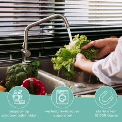 Jooba Magnetische Waterontharder - 1+1 GRATIS - Waterontharder Magneet - Waterontharder Waterleiding - Ontkalker - 4000 Silvertech - Waterontkalker - Antikalk Magneet - Kalkaanslag -Huishoudelijke Artikelen Winkel 1200x1200 1053