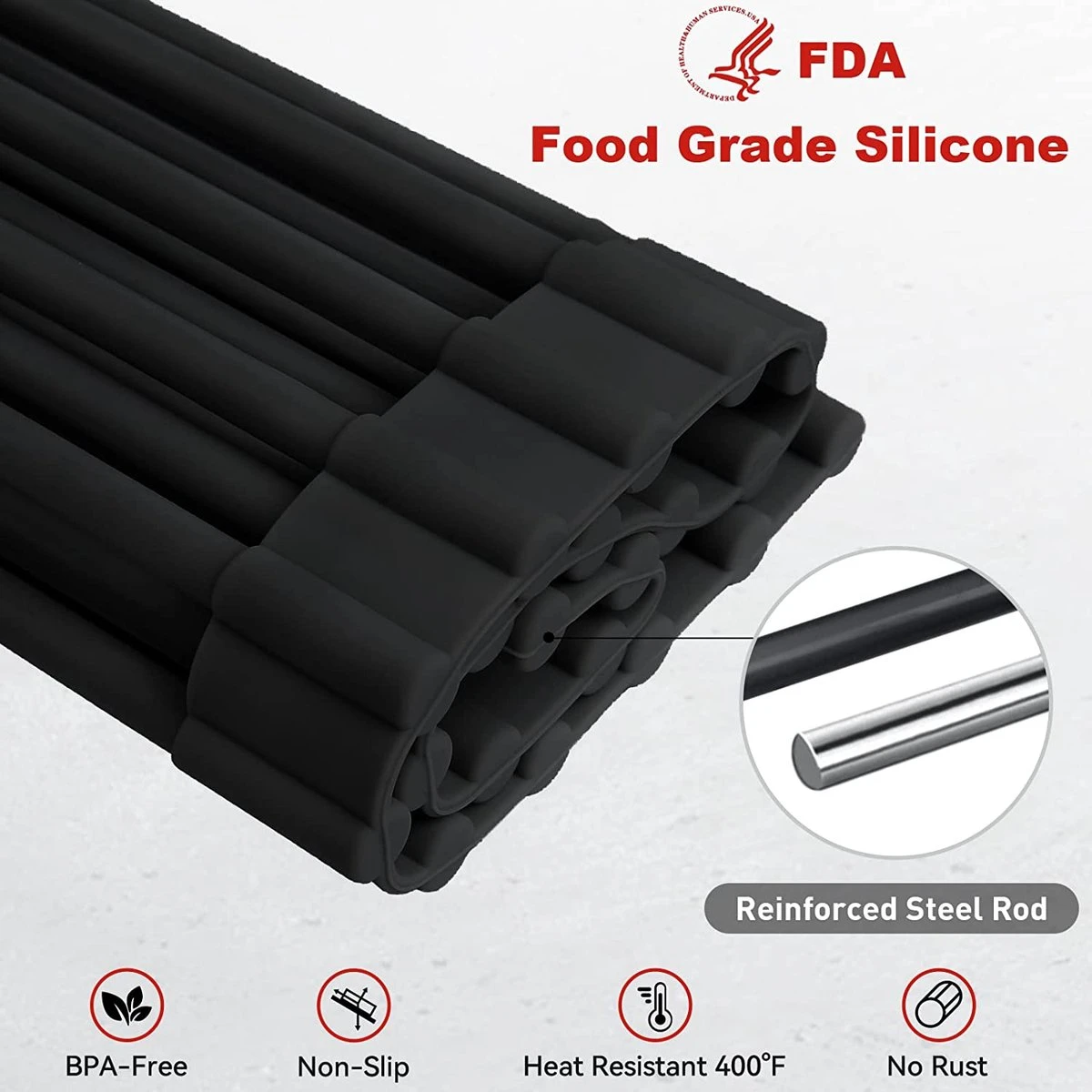 BOTC Afdruiprek - verstelbaar - Afdruipmat voor afwas - Pannenonderzetter - Opvouwbaar BOTC Afdruiprek - Verstelbaar - Afdruipmat Voor Afwas - Pannenonderzetter - Opvouwbaar -Huishoudelijke Artikelen Winkel 1200x1200 1203