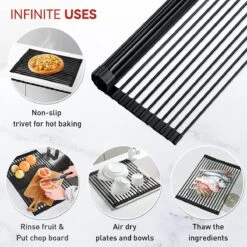 BOTC Afdruiprek - Verstelbaar - Afdruipmat Voor Afwas - Pannenonderzetter - Opvouwbaar 7 BOTC Afdruiprek - Verstelbaar - Afdruipmat Voor Afwas - Pannenonderzetter - Opvouwbaar -Huishoudelijke Artikelen Winkel 1200x1200 1207