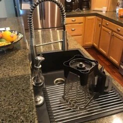 IBright Oprolbare Afdruiprek - Pannen Rooster Hittebestendig - Afdruiprooster - Pannenonderzetter - RVS Zwart -Huishoudelijke Artikelen Winkel 1200x1200 1224