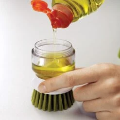 Joseph Joseph Afwasborstel Palm Scrub - Incl Houder - Grijs -Huishoudelijke Artikelen Winkel 1200x1200 1309