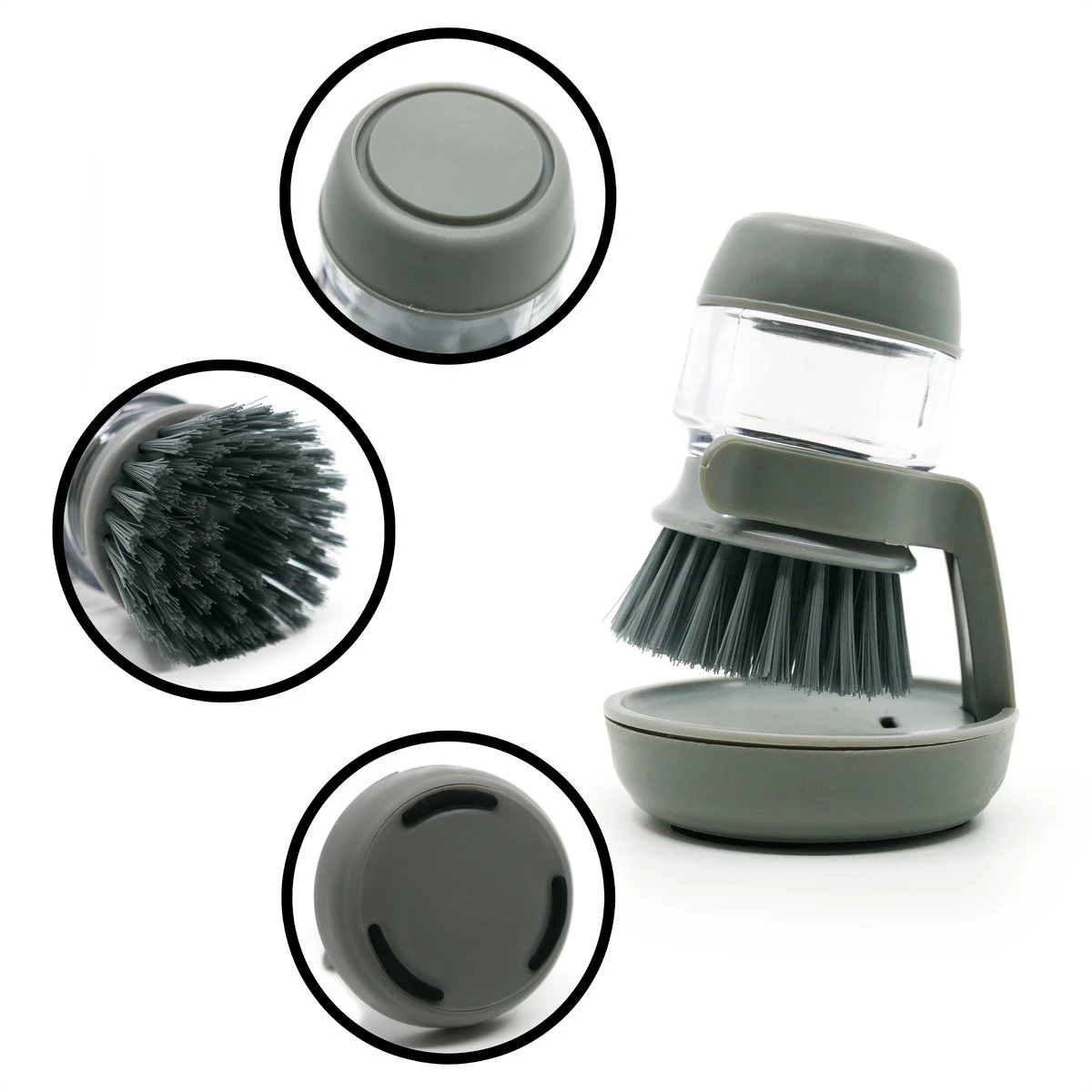 In Round Afwasborstel met Zeepdispenser / Zeepreservoir – Inclusief Houder – Grijs – Afwas Borstel – Zeep Handborstel – Doseerpomp – Afwasmiddel Dispenser – Navulbaar In Round Afwasborstel Met Zeepdispenser / Zeepreservoir – Inclusief Houder – Grijs – Afwas Borstel – Zeep Handborstel – Doseerpomp – Afwasmiddel Dispenser – Navulbaar -Huishoudelijke Artikelen Winkel 1200x1200 1323