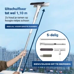 4-in-1 Raamwisser Met Telescoopsteel En Spray-functie - 110cm - Ramenwasser - Ramenwisser -Huishoudelijke Artikelen Winkel 1200x1200 1380