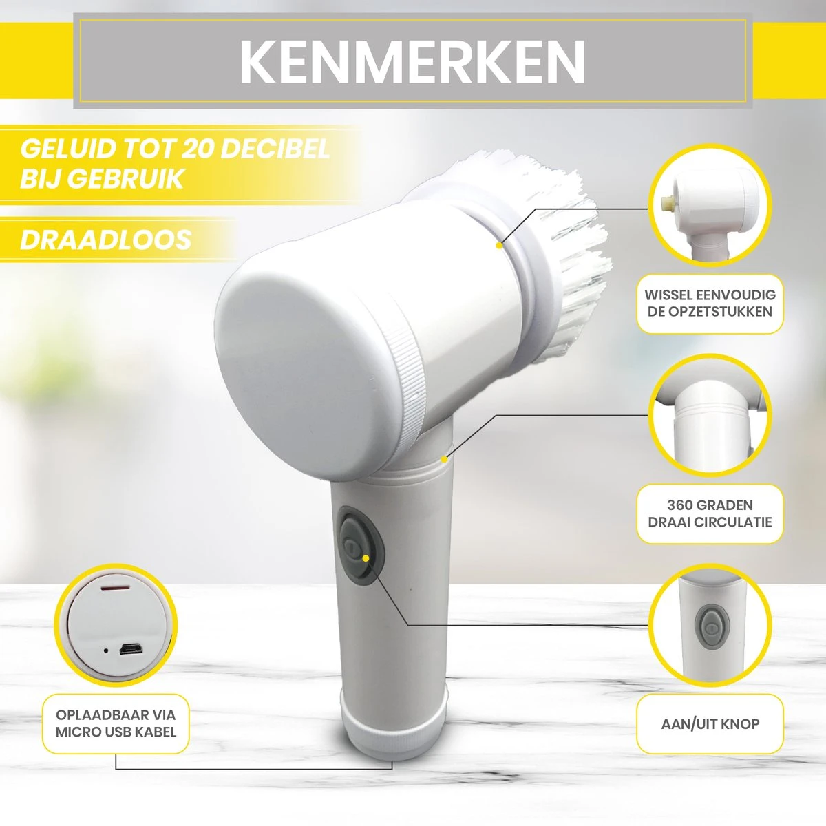 Lenga Elektrische schoonmaakborstel - 5 in 1 borstel - Oplaadbaar - Wasborstel - Schoonmaakmiddelen - Schrobborstels Lenga Elektrische Schoonmaakborstel - 5 In 1 Borstel - Oplaadbaar - Wasborstel - Schoonmaakmiddelen - Schrobborstels -Huishoudelijke Artikelen Winkel 1200x1200 1445