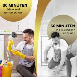 MostEssential Premium Elektrische Schoonmaakborstel 2023 Model – Elektrische Schrobber - Schrobborstel - Poetsmachine – Voor Badkamer Of Keuken - Inclusief 4 Borstelkoppen -Huishoudelijke Artikelen Winkel 1200x1200 1488