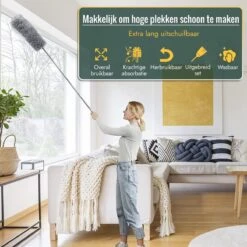 Livv Goods Telescopische Plumeau Set Met Telescoopsteel - 5 In 1 - Tot 250 Cm Uitschuifbaar - Duster - Stoffer -Huishoudelijke Artikelen Winkel 1200x1200 1497