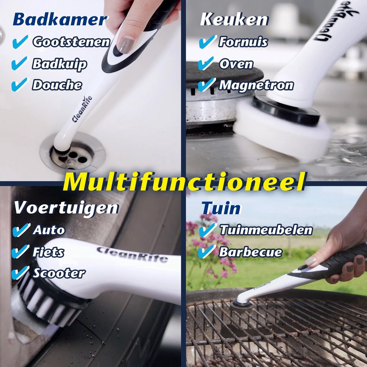 CleanRite® Multi Scrubber - Schoonmaakborstel voor Auto, Fornuis, Tegels en Voegen CleanRite® Multi Scrubber - Schoonmaakborstel Voor Auto, Fornuis, Tegels En Voegen -Huishoudelijke Artikelen Winkel 1200x1200 1537