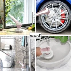 GoScrub® Elektrische Schoonmaakborstel – Elektrische Schrobber - Schrobborstel – Voor Badkamer Of Keuken – Schrobber Met Steel – Luiwagen – Polijstmachine - Roze 4 GoScrub® Elektrische Schoonmaakborstel – Elektrische Schrobber - Schrobborstel – Voor Badkamer Of Keuken – Schrobber Met Steel – Luiwagen – Polijstmachine - Roze -Huishoudelijke Artikelen Winkel 1200x1200 1547