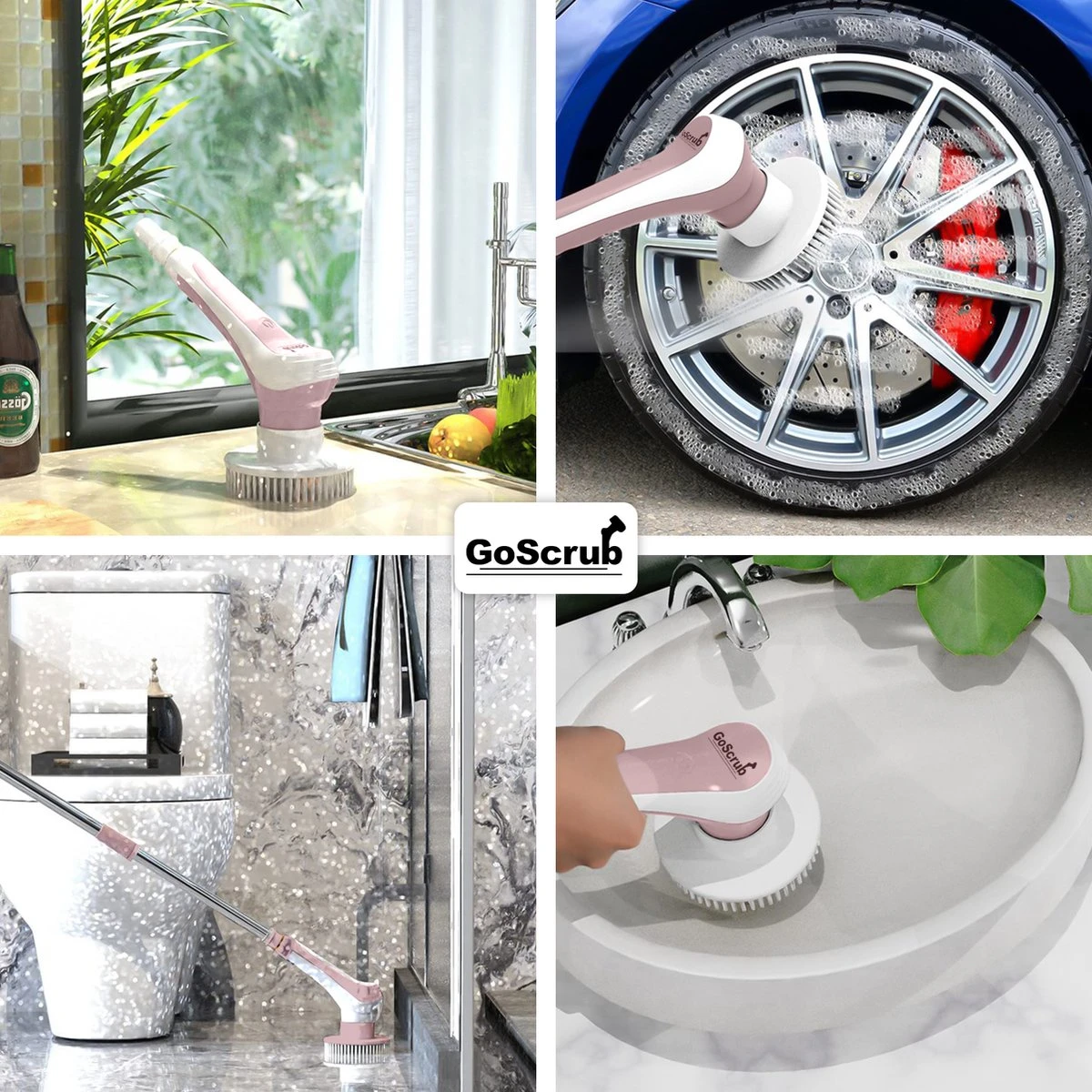GoScrub® Elektrische Schoonmaakborstel – Elektrische Schrobber - Schrobborstel – voor badkamer of keuken – Schrobber Met Steel – Luiwagen – Polijstmachine - Roze GoScrub® Elektrische Schoonmaakborstel – Elektrische Schrobber - Schrobborstel – Voor Badkamer Of Keuken – Schrobber Met Steel – Luiwagen – Polijstmachine - Roze -Huishoudelijke Artikelen Winkel 1200x1200 1547