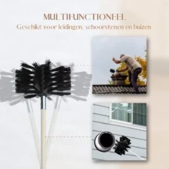 Waay Lifestyle Schoorsteenveegset - Schoorsteenborstel 6 Meter - Schoorsteenreiniger - Schrobborstels - Schoorsteenveger - Flexibele Steel - Geschikt Voor Boormachine - Wit -Huishoudelijke Artikelen Winkel 1200x1200 1589