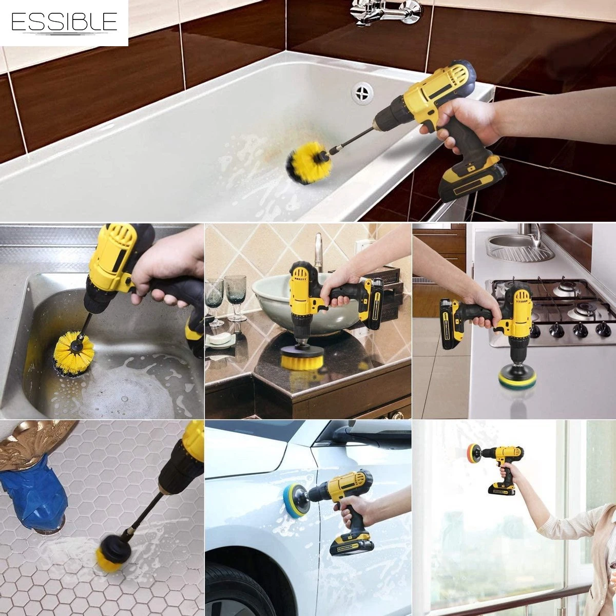 ESSIBLE Borstelboor - Set 20 Stuks - Schrobborstel - Polypropyleen - borstel boormachine - schrobborstel - schuurborstel - automatische reiniging - 20 delige borstelset voor boormachine ESSIBLE Borstelboor - Set 20 Stuks - Schrobborstel - Polypropyleen - Borstel Boormachine - Schrobborstel - Schuurborstel - Automatische Reiniging - 20 Delige Borstelset Voor Boormachine -Huishoudelijke Artikelen Winkel 1200x1200 1604