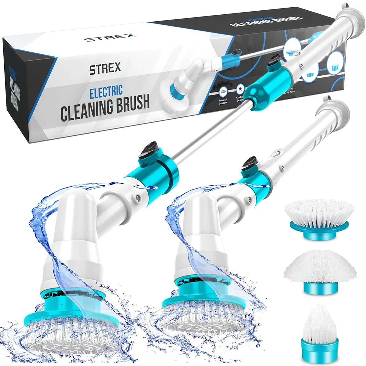 Strex Elektrische Schoonmaakborstel - Draadloze Schrobborstel - Schrobber - 3 Opzetstukken - Telescoopsteel - Poetsmachine met Krachtige Accu Strex Elektrische Schoonmaakborstel - Draadloze Schrobborstel - Schrobber - 3 Opzetstukken - Telescoopsteel - Poetsmachine Met Krachtige Accu -Huishoudelijke Artikelen Winkel 1200x1200 1606