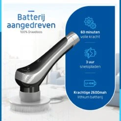 Qualitics Elektrische Schoonmaakborstel - Roterende Polijstmachine - Schrobborstel - Poetsmachine - Vloerreiniger Met 10 Opzetstukken -Huishoudelijke Artikelen Winkel 1200x1200 1630