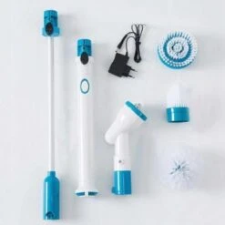 Merkloos Elektrische Schoonmaakborstel - Draadloos - 3 Opzetstukken - Oplaadbaar - Schrobber - Poetsmachine - Schoonmaak Middelen - Schoonmaak Borstel - Schrobborstel - Badkamer / Keuken - Poetsmachine - Polijstmachine - Reinigingsborstel -Huishoudelijke Artikelen Winkel 1200x1200 1634