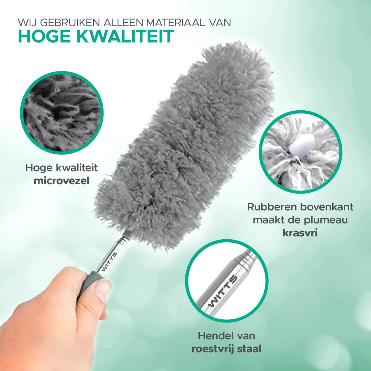 WITTS Telescopische Plumeau - Ragebol – Uitschuifbaar - Grijs WITTS Telescopische Plumeau - Ragebol – Uitschuifbaar - Grijs -Huishoudelijke Artikelen Winkel 1200x1200 1664