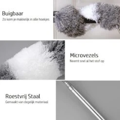 Vannons - Plumeau - Ragebol - Plumeau Uitschuifbaar Tot 245 Cm - Met Telescoopsteel - Wasbaar Microvezel - Grijs Wit 3 Vannons - Plumeau - Ragebol - Plumeau Uitschuifbaar Tot 245 Cm - Met Telescoopsteel - Wasbaar Microvezel - Grijs Wit -Huishoudelijke Artikelen Winkel 1200x1200 1679