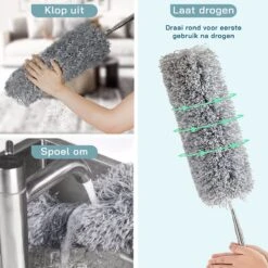 ForDig Telescopische Plumeau Microvezel - Duster Met Telescoopsteel Uitschuifbaar Tot 250 Cm - Wasbaar - 360 Graden Draaibaar 2 ForDig Telescopische Plumeau Microvezel - Duster Met Telescoopsteel Uitschuifbaar Tot 250 Cm - Wasbaar - 360 Graden Draaibaar -Huishoudelijke Artikelen Winkel 1200x1200 1691